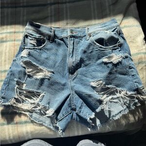 AE Ripped Jean Shorts
